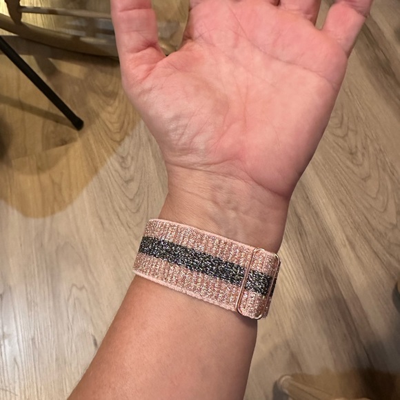 New Apple Watch band sparkle stripe adjustable removable strap - Picture 11 of 11